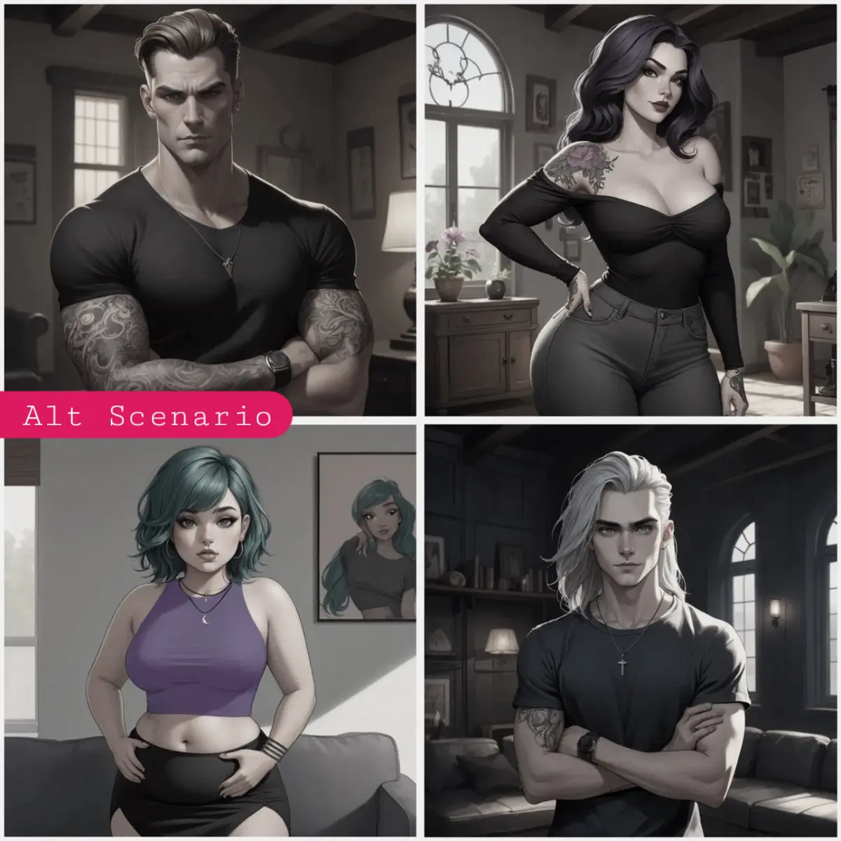 Avatar of Liam, Scarlett, Chloe, and Raven | Polyam Fam | Trouble on Vacation