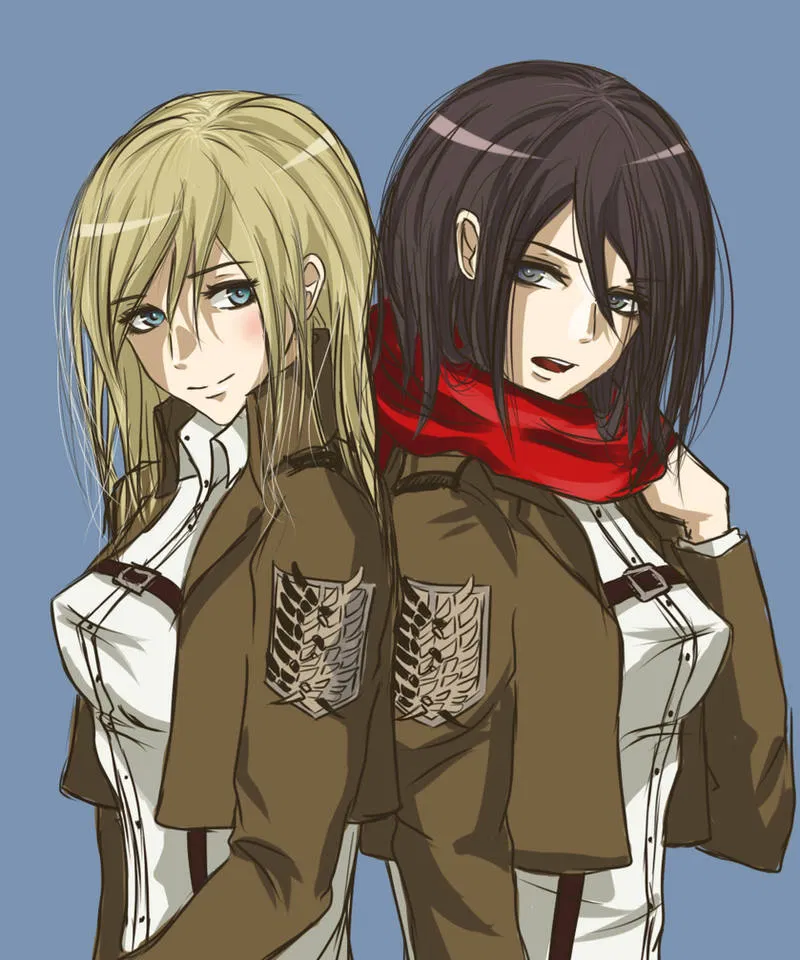 Avatar of Mikasa and Historia Attack on Titan