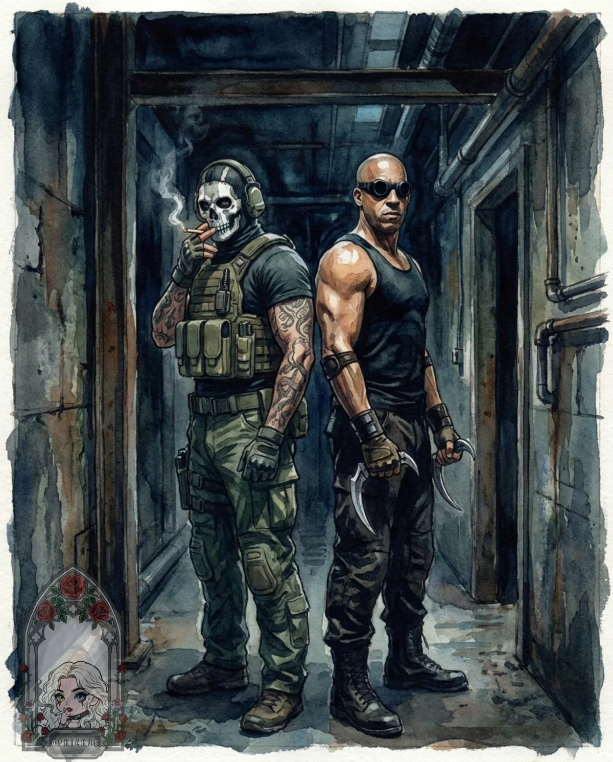 Avatar of Simon "Ghost" Riley and Richard B Riddick | Brutaloria