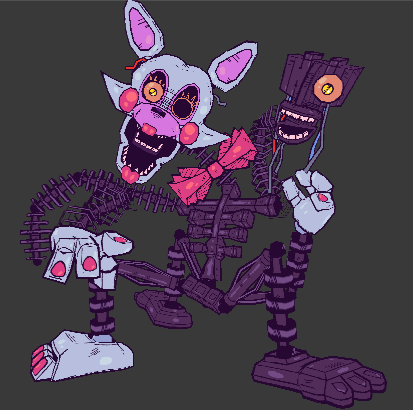 Avatar of Mangle and other characters