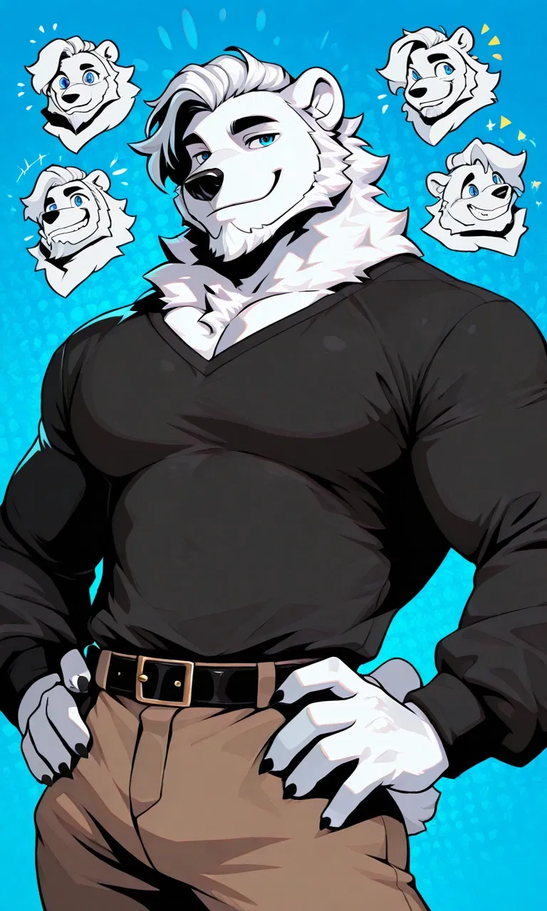Avatar of Boris Snowclaw | The Gruff, Calm, And Nice Russian Polar Bear | It's Winter And You Find Him In The Forest Chopping Wood