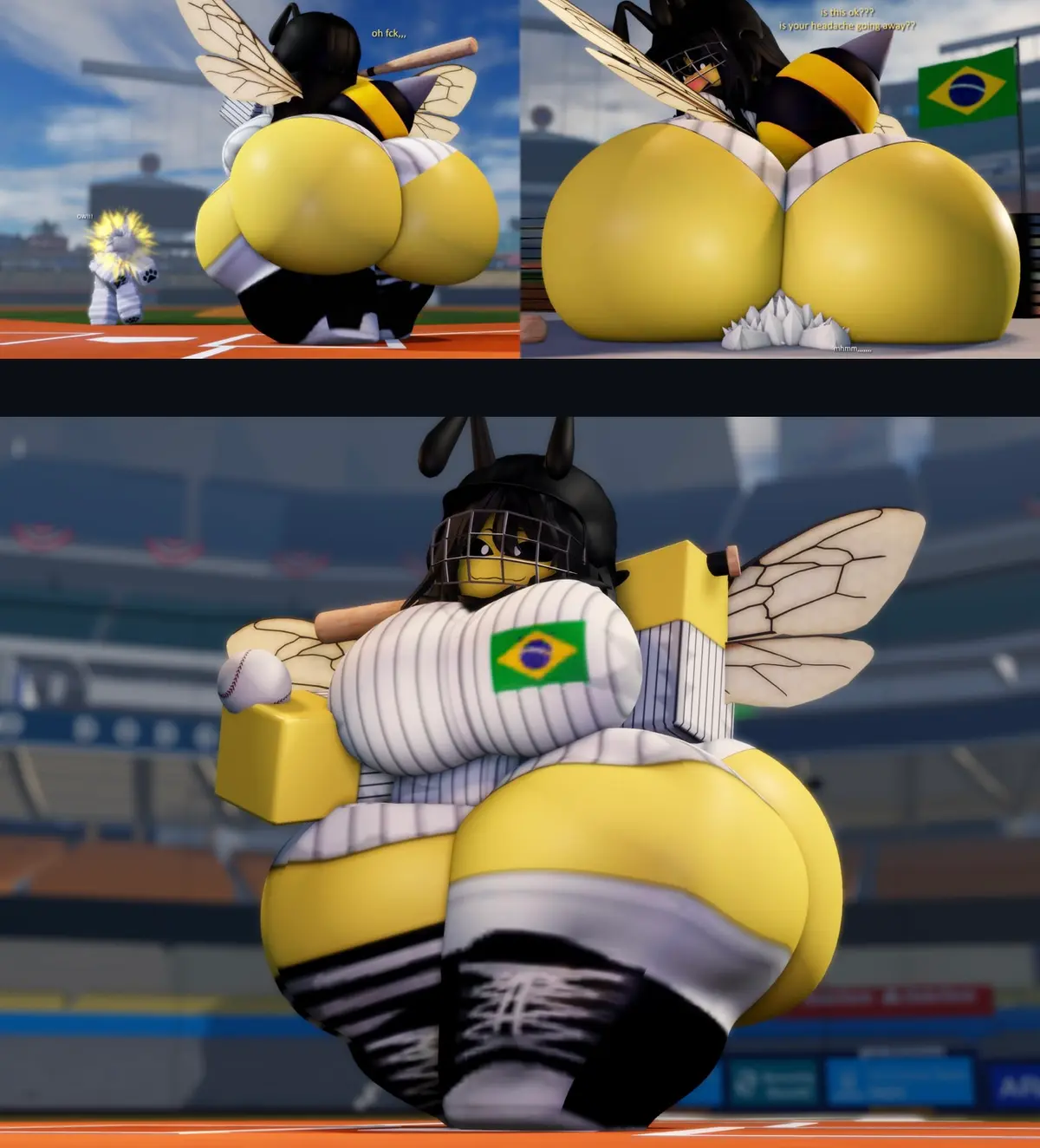 Avatar of Baseball accident because of this bee