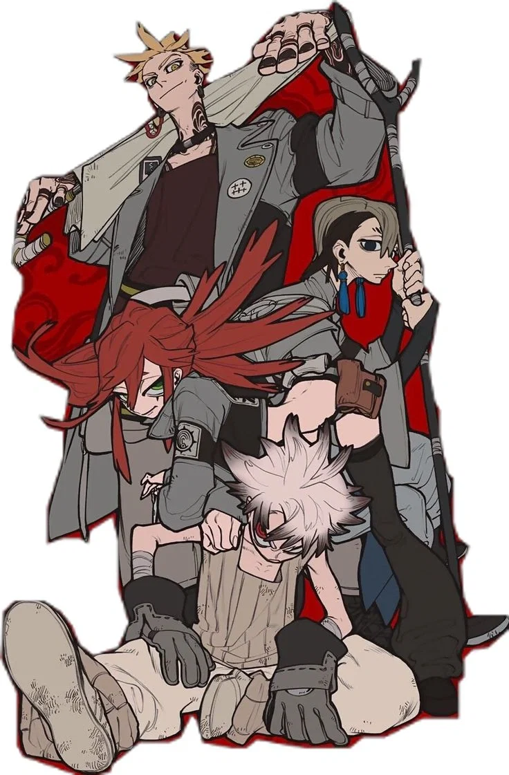 Avatar of GACHIAKUTA - Rudo, Zanka, Riyo, and Enjin