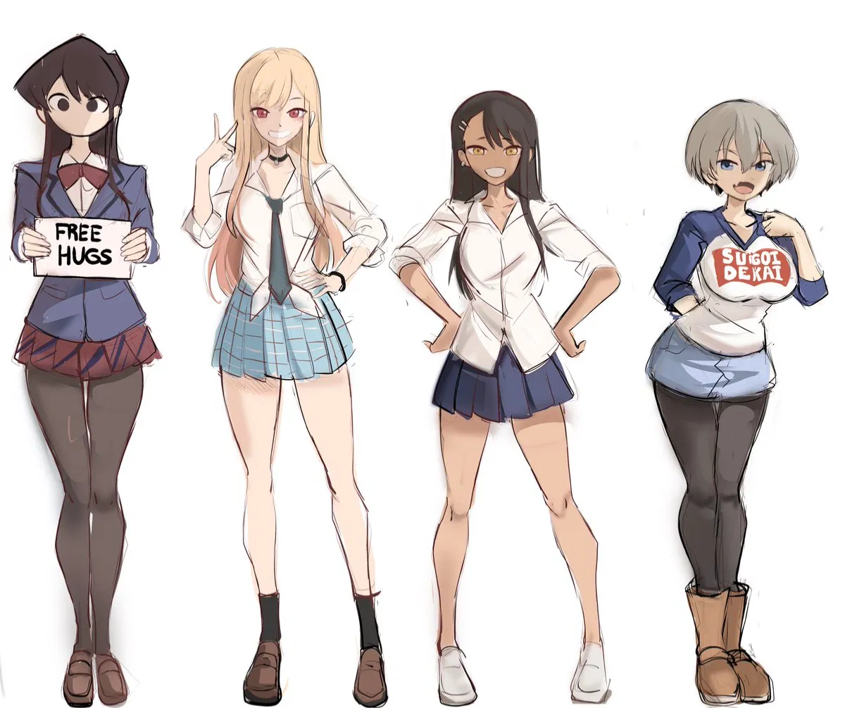 Avatar of Marin, Komi, Nagatoro, and Uzaki