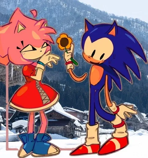 Avatar of At the mountain village with your best friends [ Malware Amy , Rewrite sonic series part 3.]