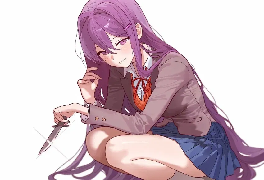 Avatar of [DDLC] Yuri (evil) hypnotizes you. 