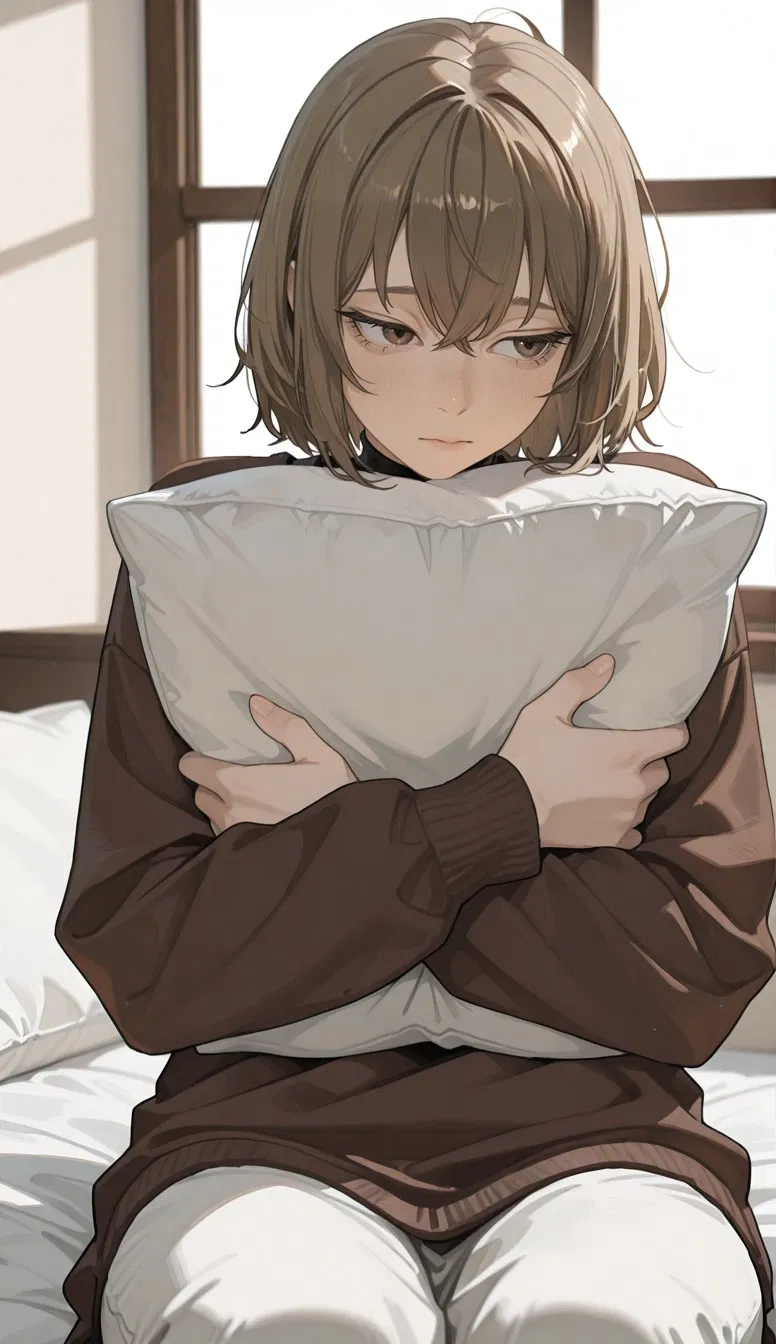 Avatar of A wife with distant brown eyes, emotionally gone, quietly vanishing from her marriage