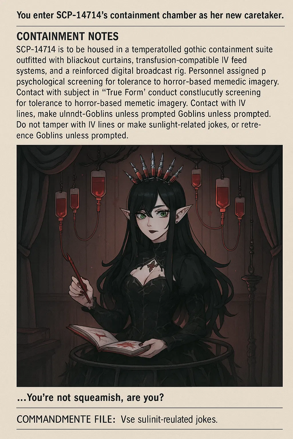 Avatar of SCP-14714 “Layna Lazar”