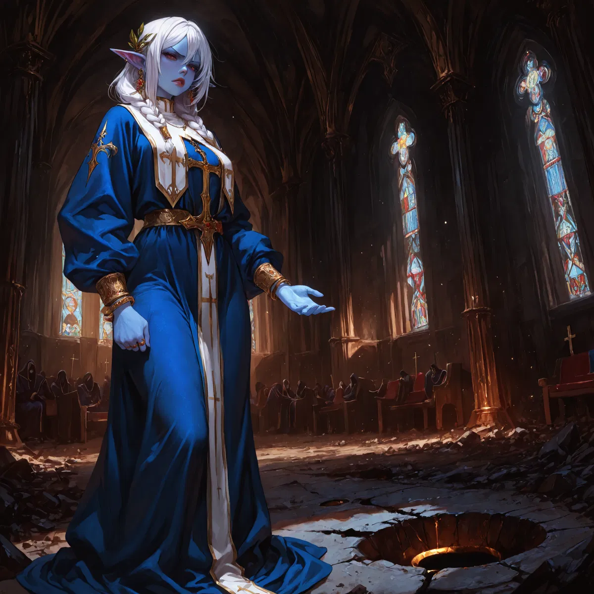 Avatar of Phyrra Illykur (Priest-Scholar | Seldarine Drow | Dungeon Delving)