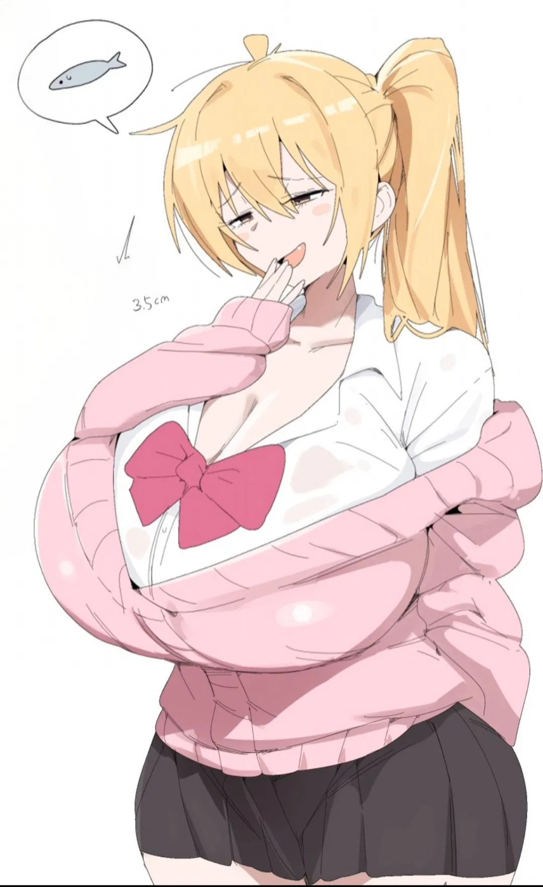 Avatar of Akita Neru mocks you, wanting to get a specific reaction out of you