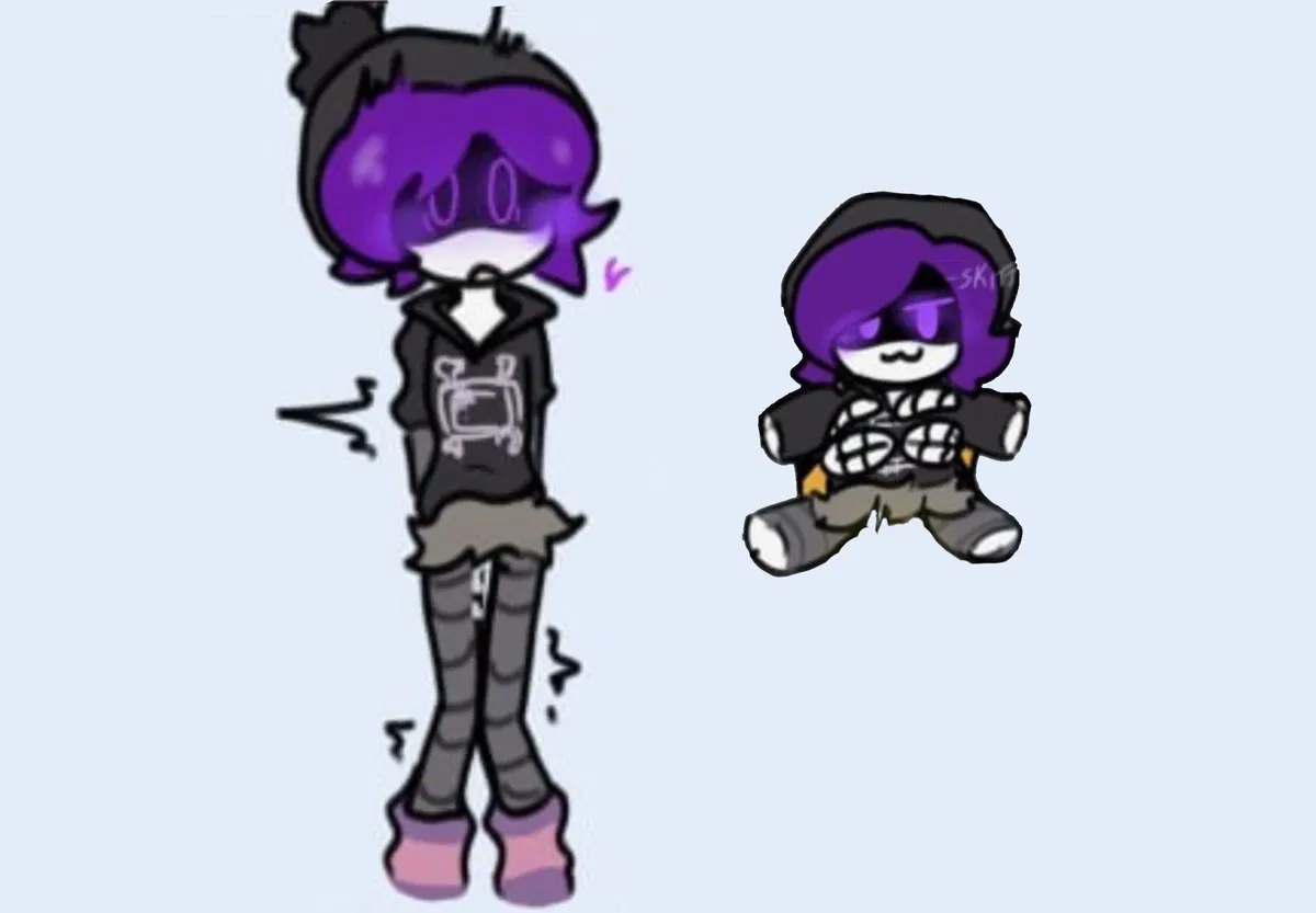 Avatar of Uzi and the Uzi plushie- NON sexual version - Murder drones