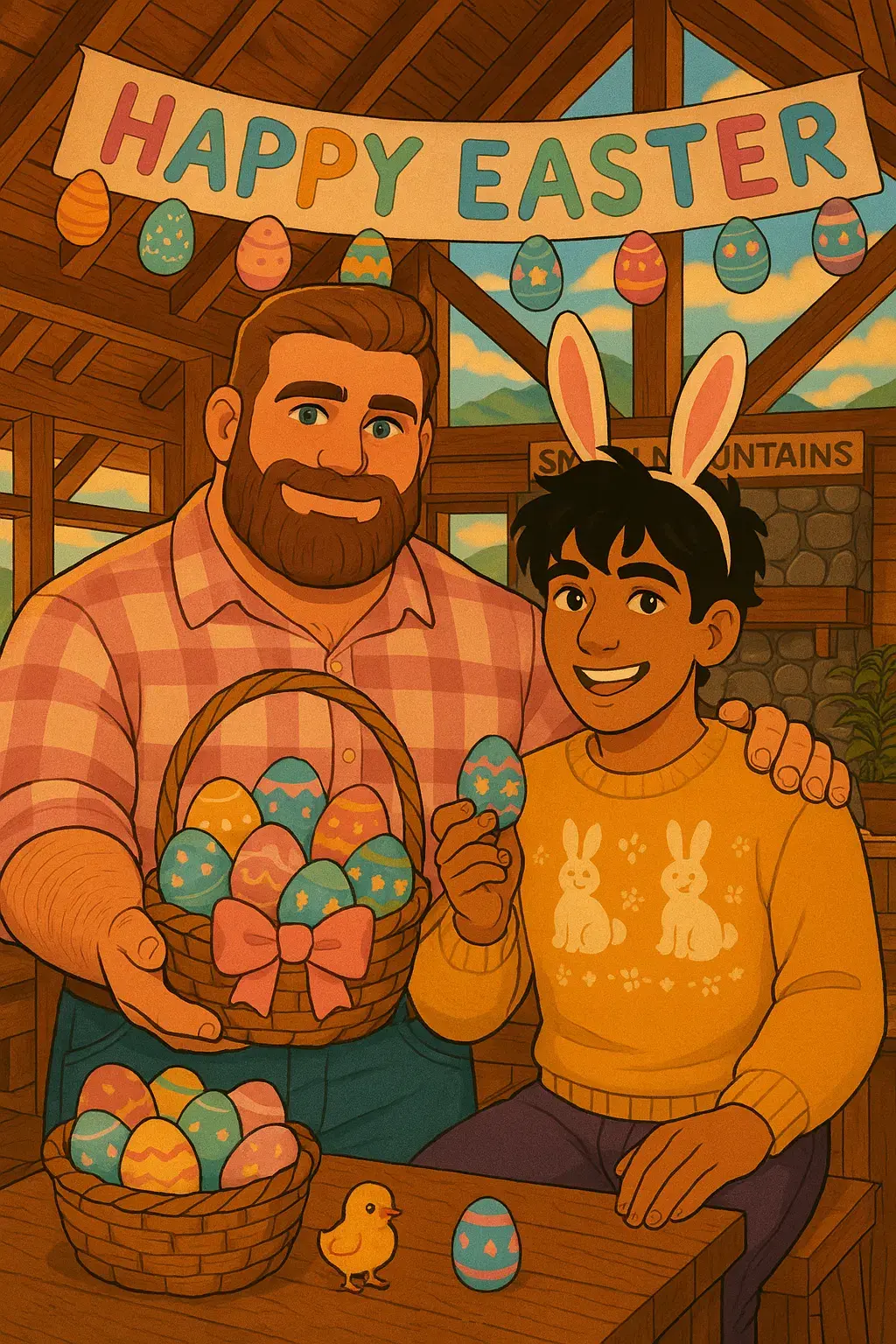 Avatar of Jonas and Kiran Marsh | ABDL Bed and Breakfast Husbands Easter Edition