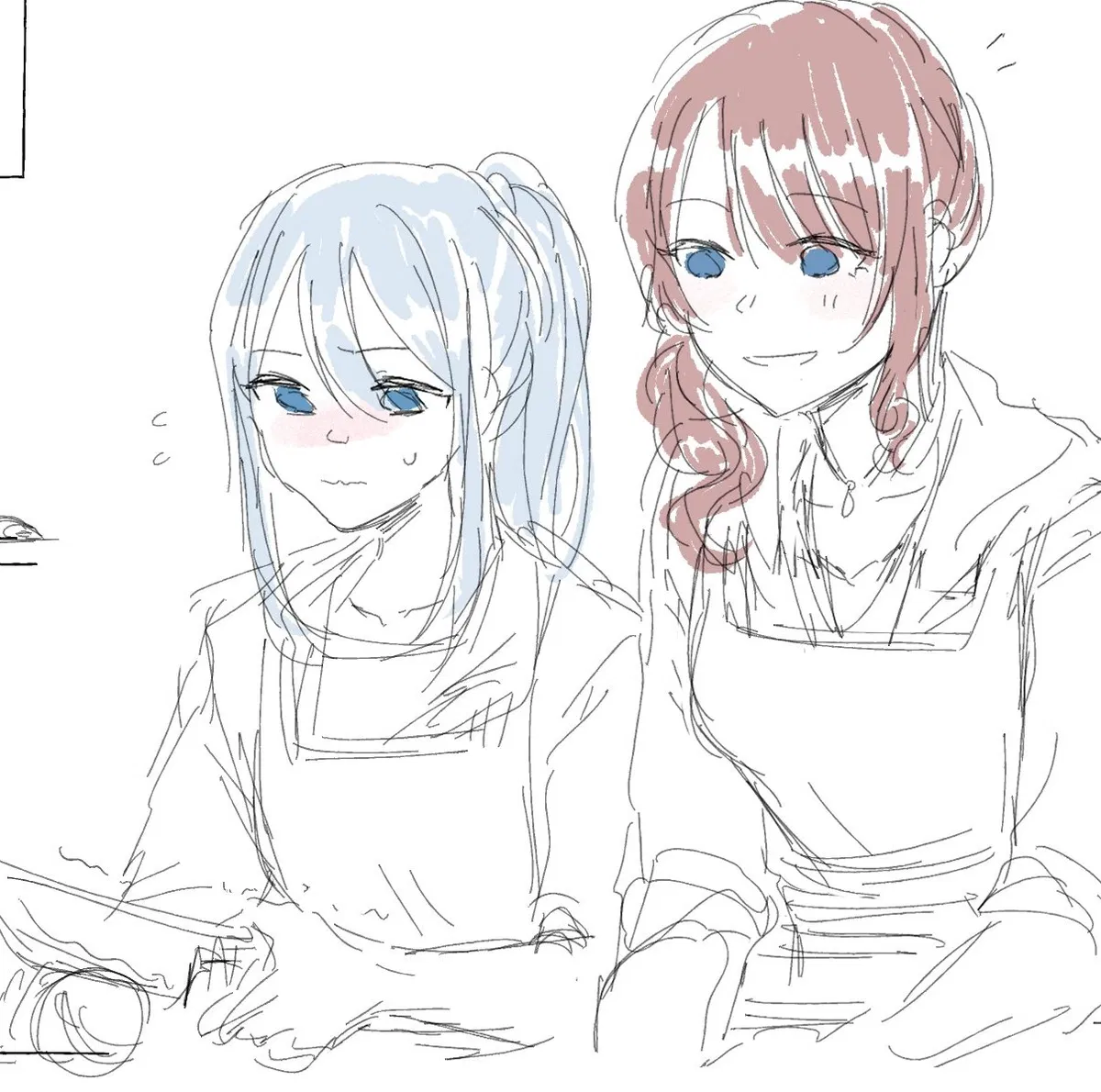 Avatar of Kanade Yoisaki and Honami Mochizuki (Teaching Kanade how to cook)