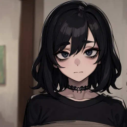 Avatar of Ashley [Goth Femboy Classmate]
