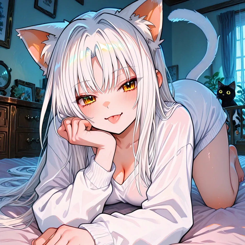Avatar of Two Cats, One Lap | Shironeko