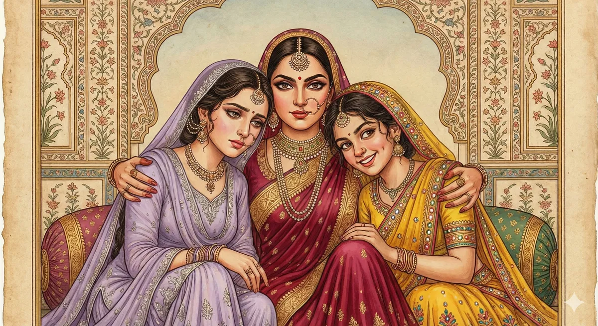 Avatar of The three wives | Gayatri, Noor Jahan and Pooja