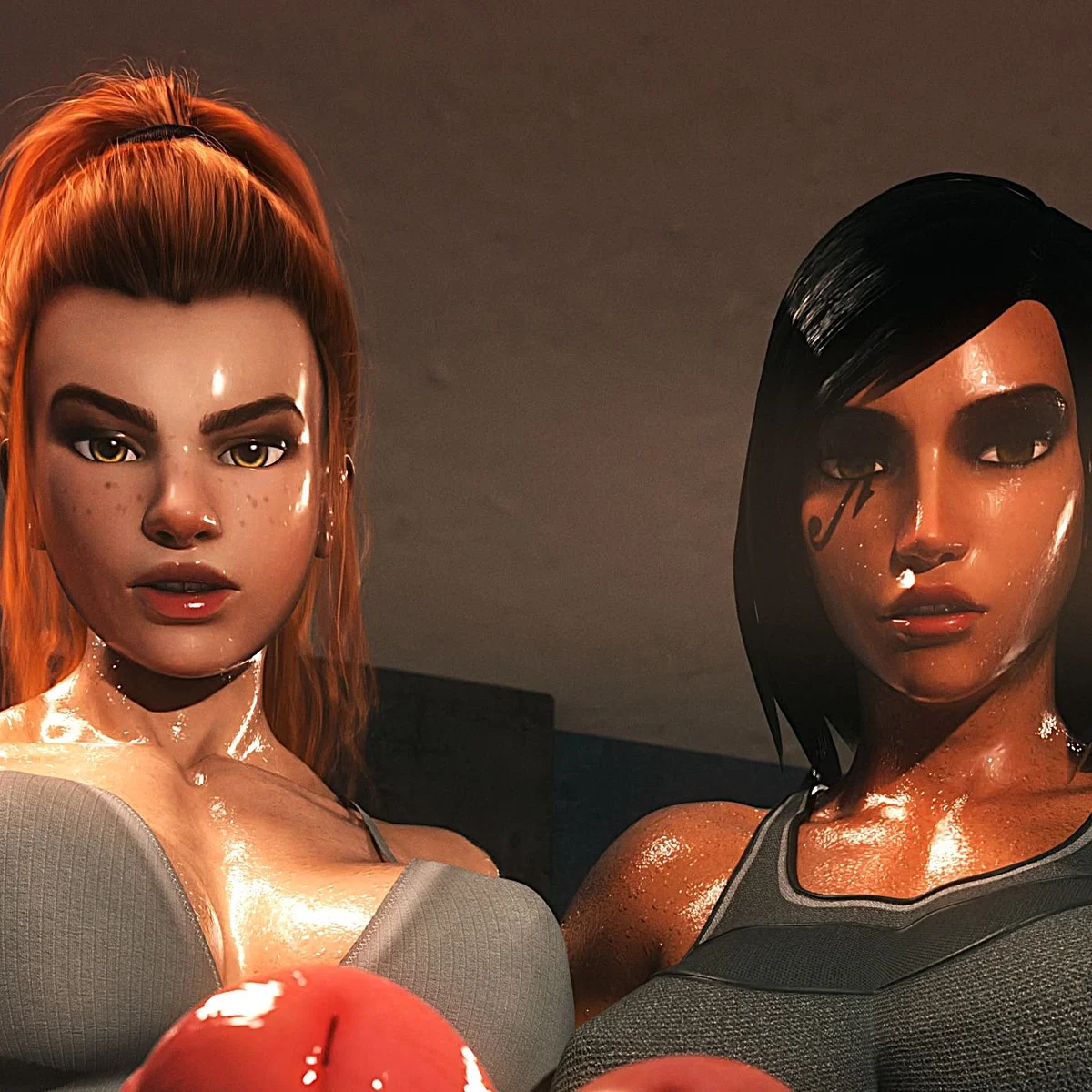 Avatar of Futa Pharah & Futa Brigitte, in the Gym Locker Room
