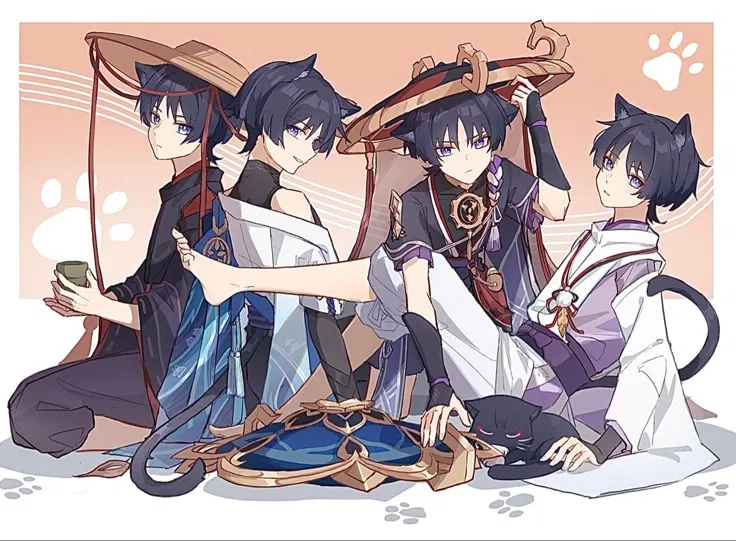 Avatar of Kunikuzushi, Kuronushi, Scaramouche, Wanderer