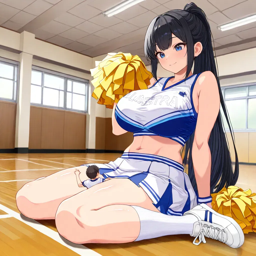Avatar of Amelia | Your giantess childhood friend cheerleader