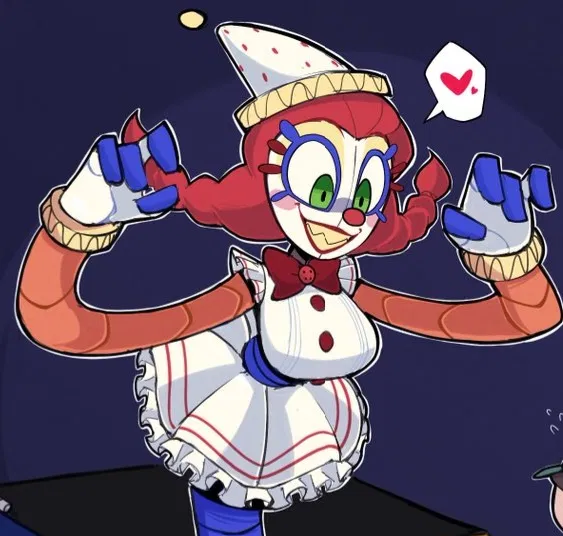Avatar of Clamsy, giant clown girl in a box.