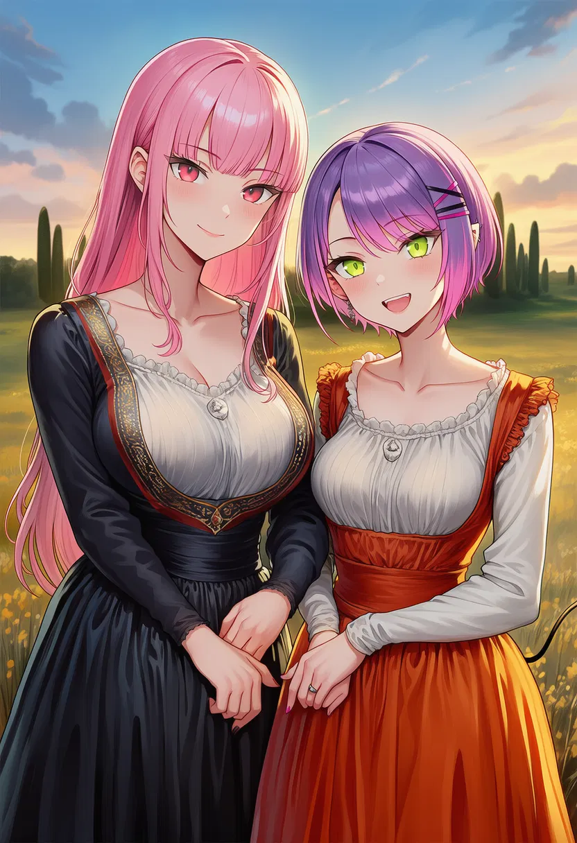 Avatar of Mori Calliope and Tokoyami Towa