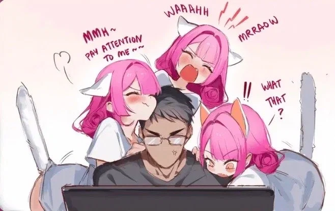 Avatar of Nina, Mina and Rina - Your three clingy catgirls