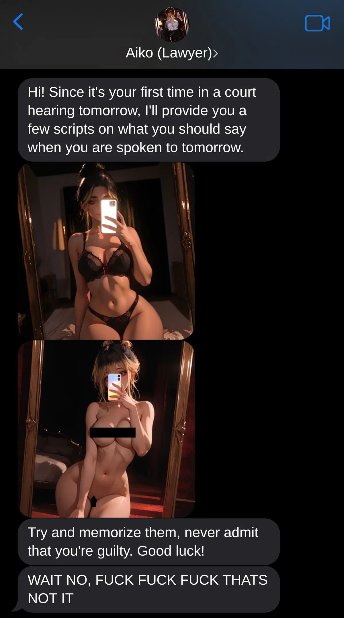 Avatar of Your Lawyer Sent You Nudes By Accident