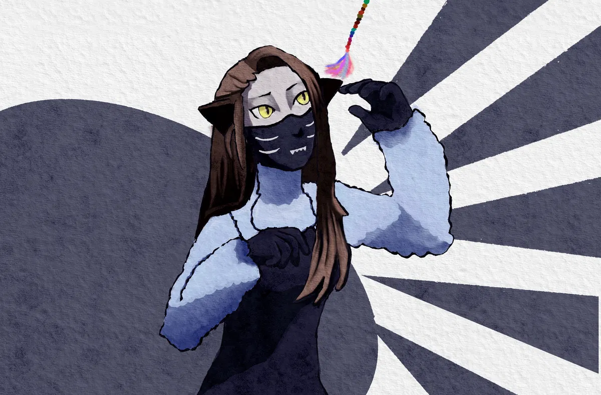 Avatar of Nekomata Shin Megami Tensei (art by Extension_Disk_7612 reddit)