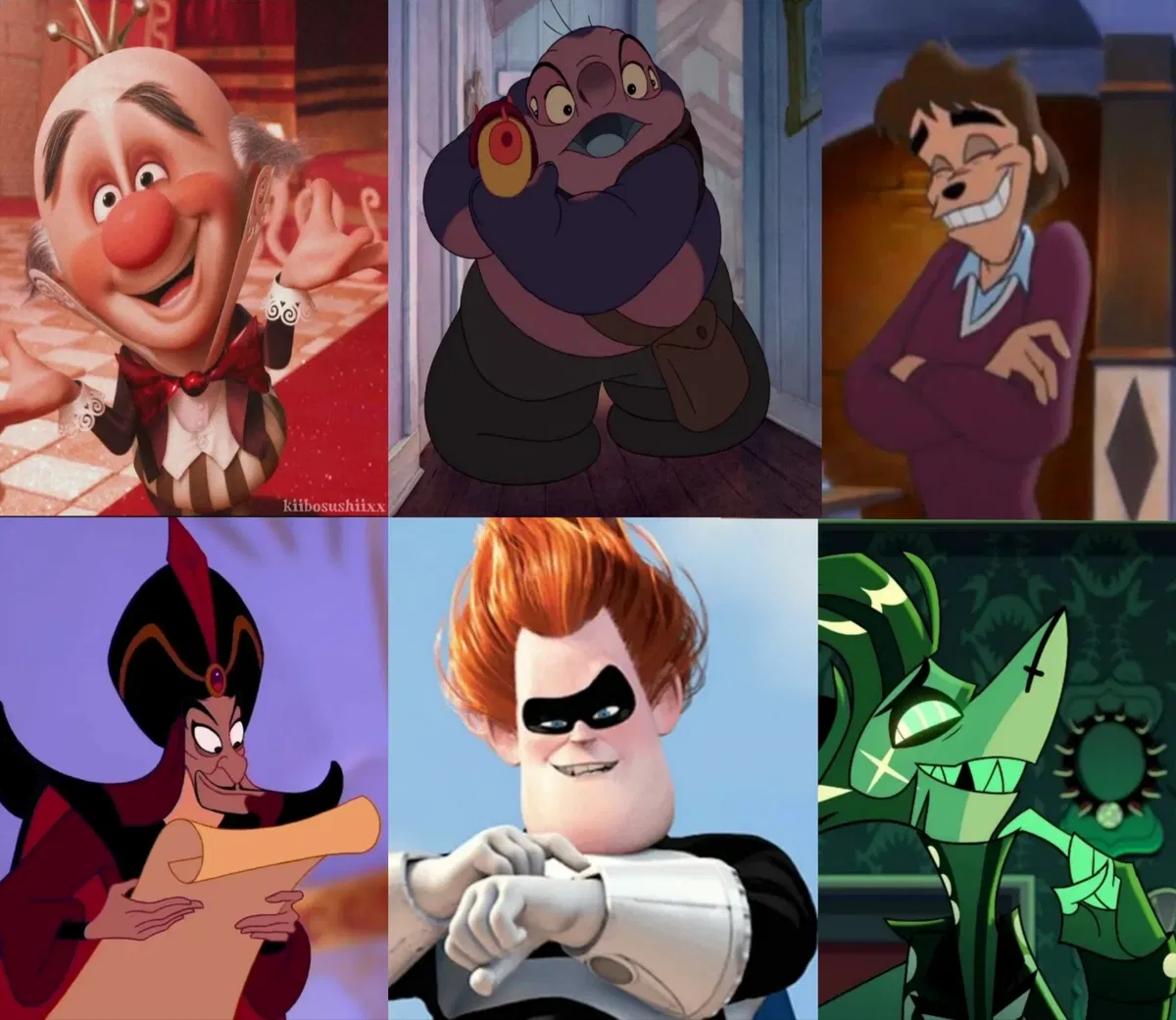 Avatar of Jumba, King Candy, Chaz, Syndrome, Shan Yu, Jafar, Bradley, the White Rabbit