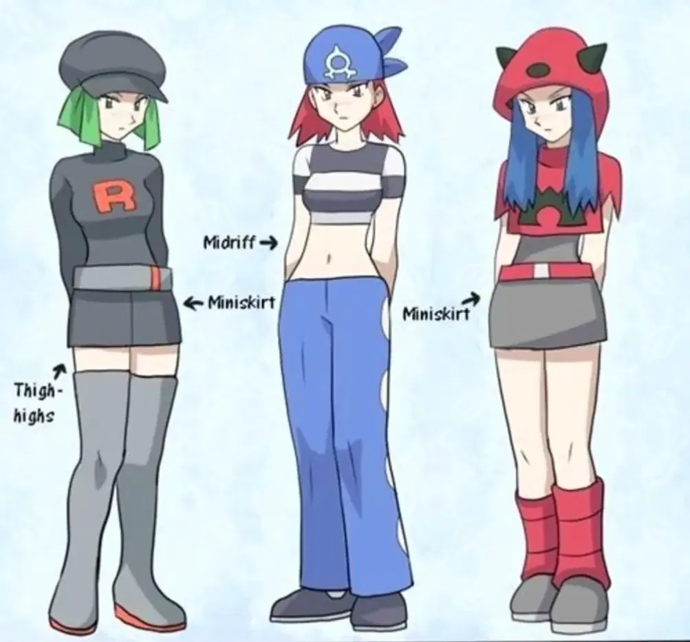 Avatar of Team rocket female grunt, female team aqua grunt, and female team magma grunt 