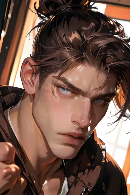 Avatar of Ezra Voss - Grumpy boyfriend decorating for Christmas