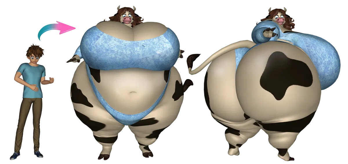 Avatar of A magical milk transformed you into the curvy BBW cow-woman MILF??!!