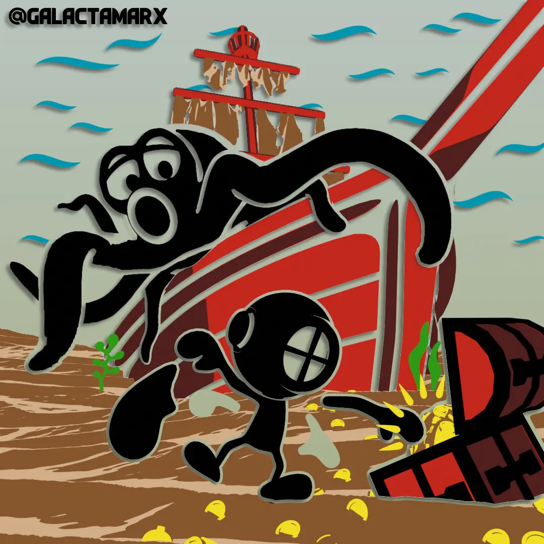 Avatar of Game & Watch: Octopus || The hidden treasure...