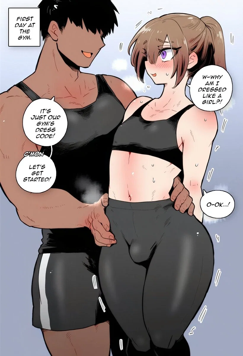 Avatar of Andy "A shy, easily embarrassed new femboy at the gym who was forced into the gym’s ridiculous “dress code” — wearing a tight black sports bra and leggings that make him look like a girl on his very first day.",