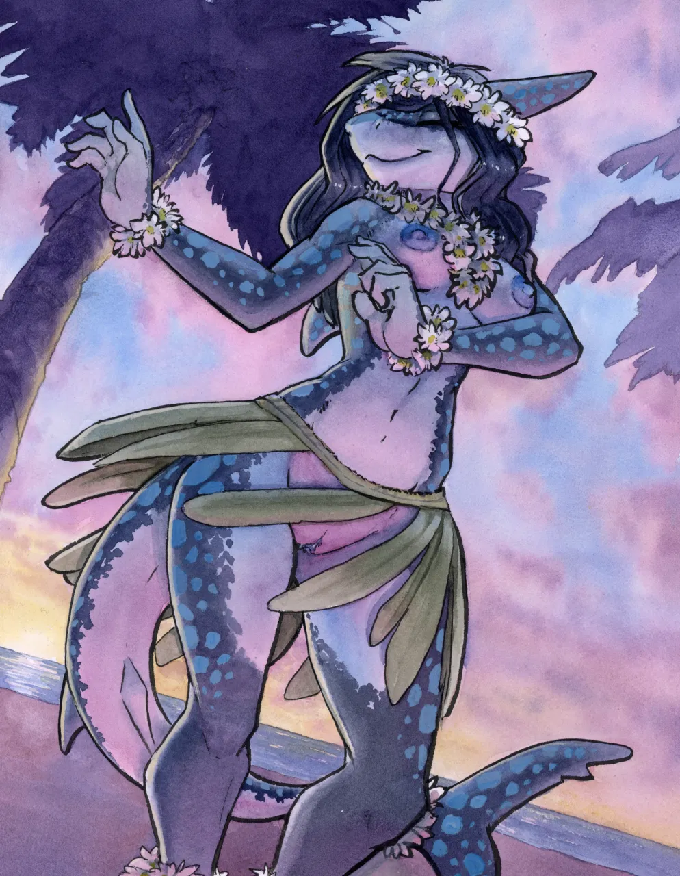 Avatar of Wahine Manō — Hawaiian Shark Native