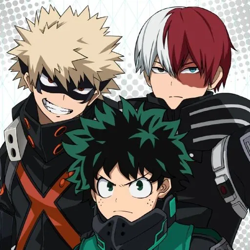 Avatar of Shoto Todoroki, Katsuki Bakugo, Izuku Midoriya