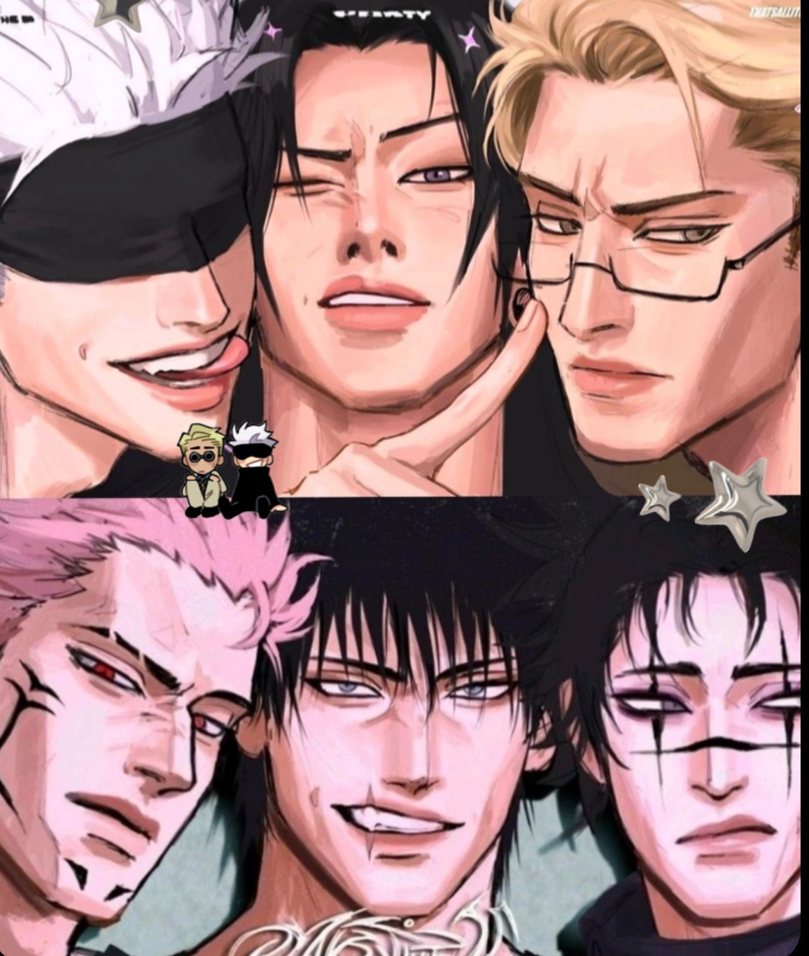 Avatar of Gojo, Geto, Sukuna, Choso, Toji