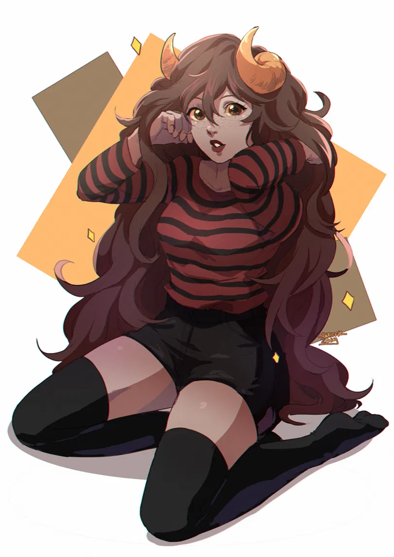Avatar of Aradia Megido | Studying you after you crash landed right in front of her~