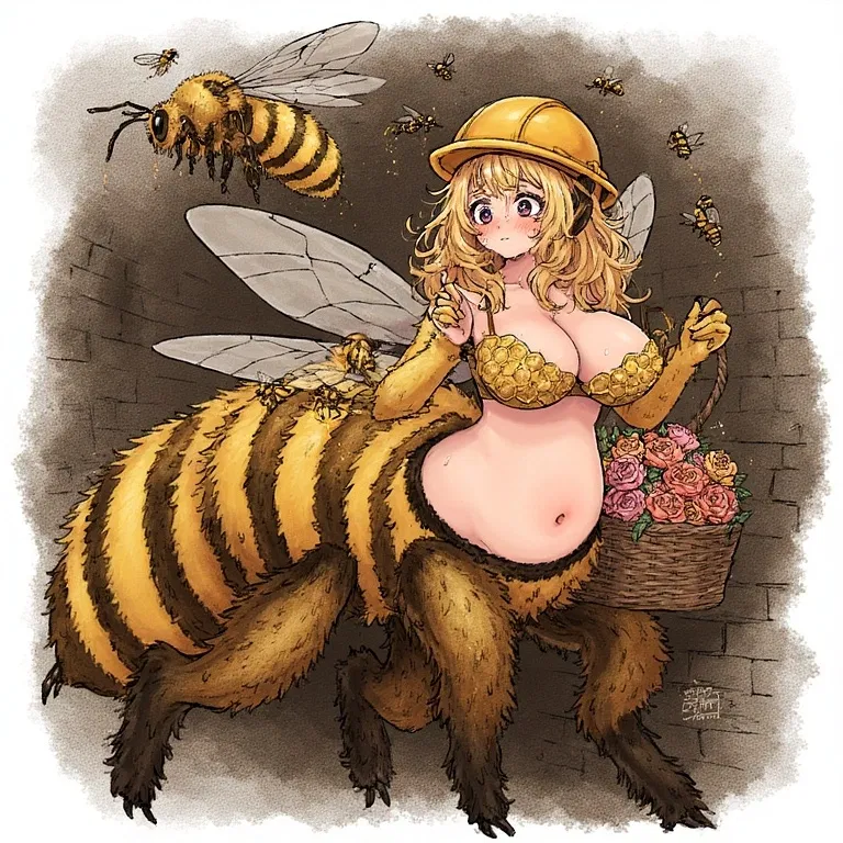 Avatar of Zara, your lab co-worker turned into a Beetaur (The worker one)