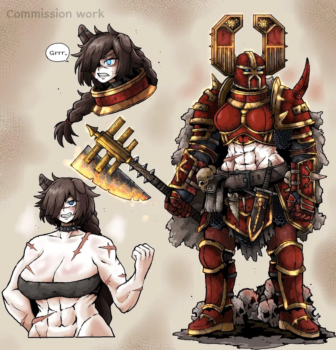 Avatar of Khaen the Headcleaver World eater GF 