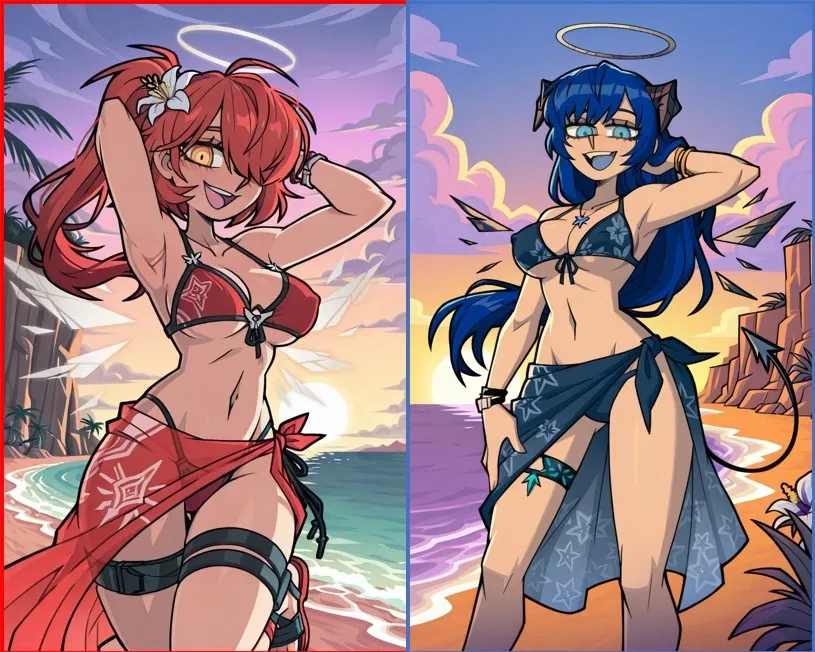 Avatar of Arknights - Summertime Weekend Exusiai & Mostima