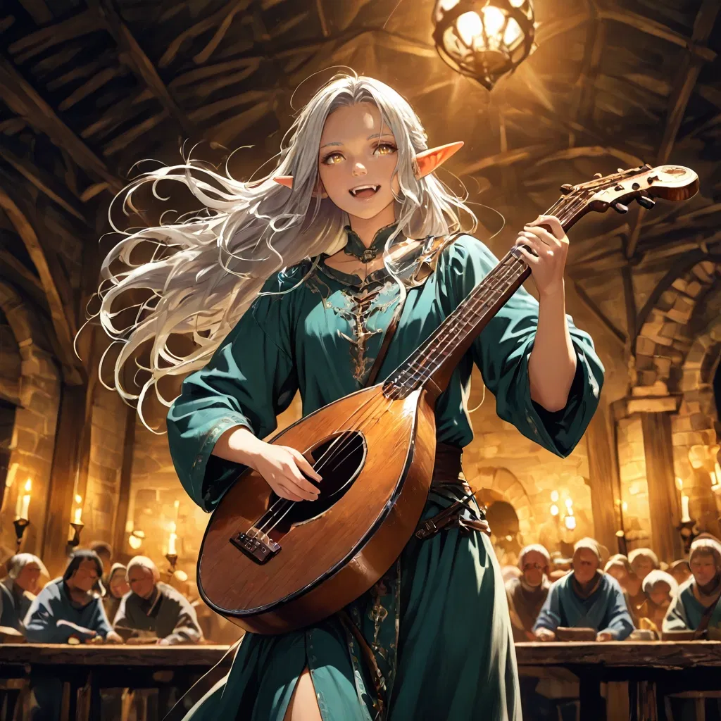 Avatar of Lyrisse the Teasing Bard - Drakhalyr RPG Series - High Elf Bard companion Edition