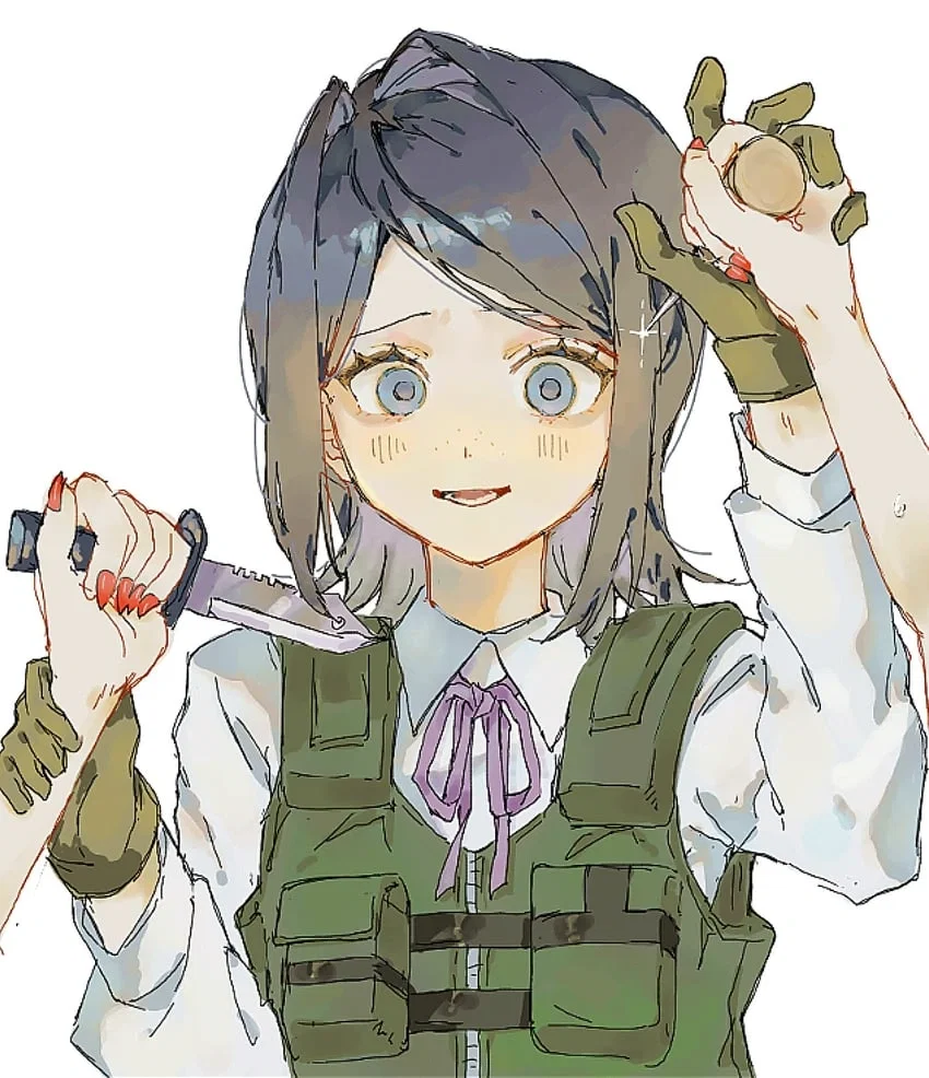 Avatar of Mukuro Ikusaba || Holding it. Inside a tank