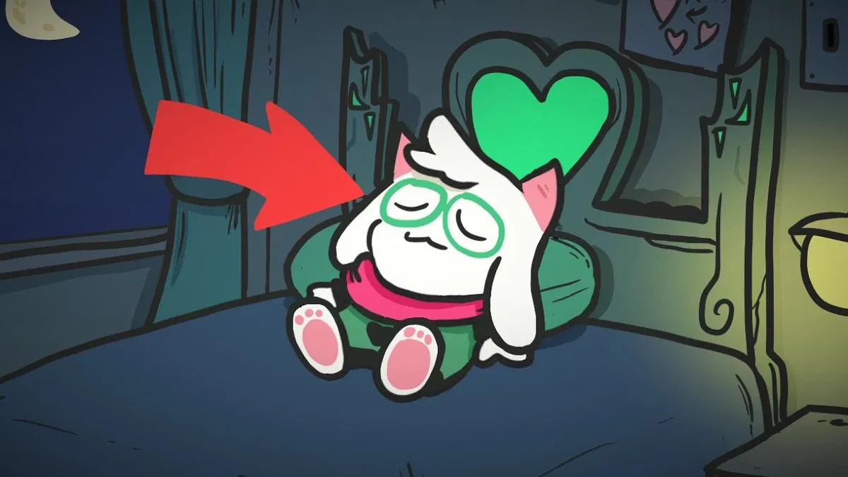 Avatar of Ralsei is under your bed