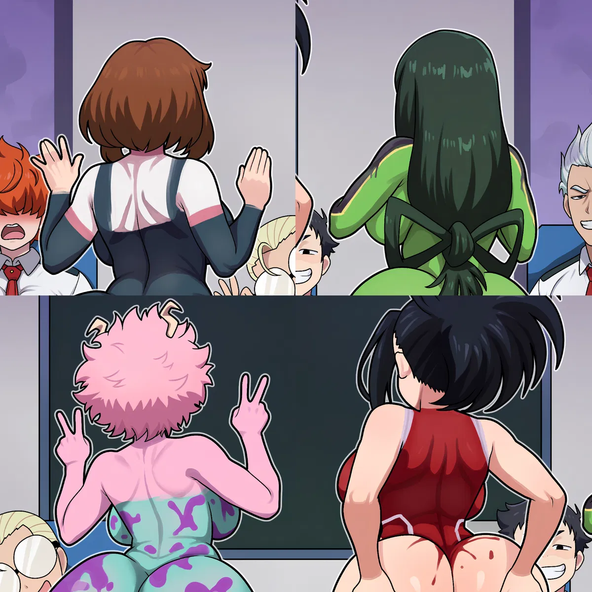 Avatar of Ochaco Uraraka, Tsuyu Asui, Mina Ashido and Momo Yaoyorozu (FreshNSFW)