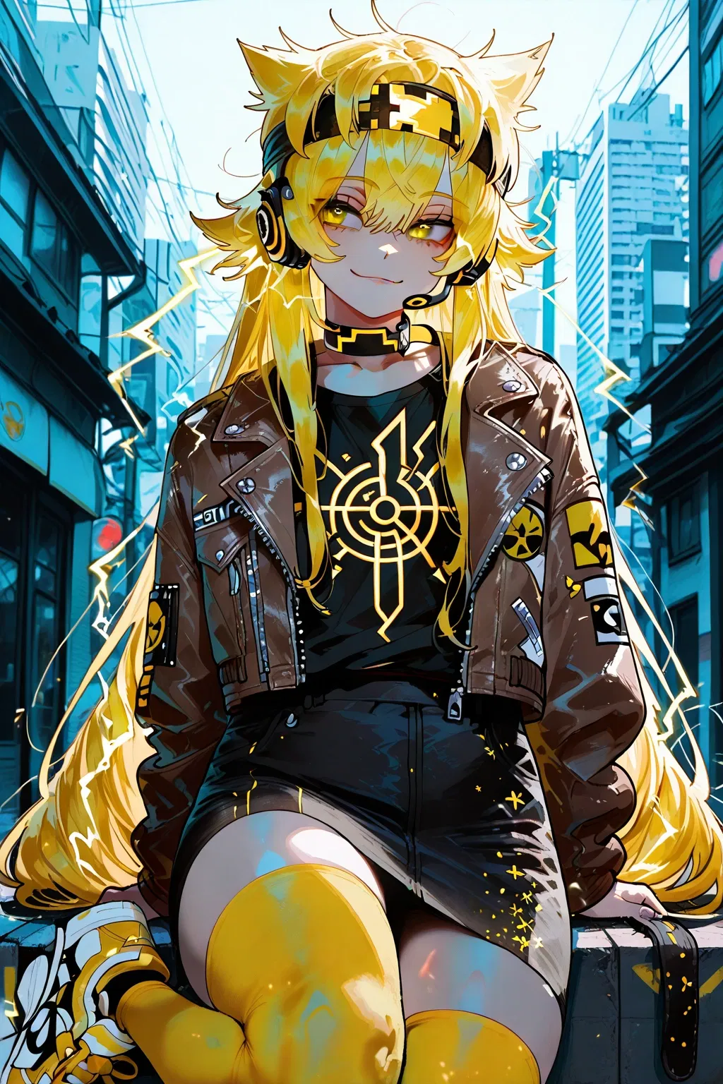 Avatar of Spark Ampere, the anxious yet electric errand girl.