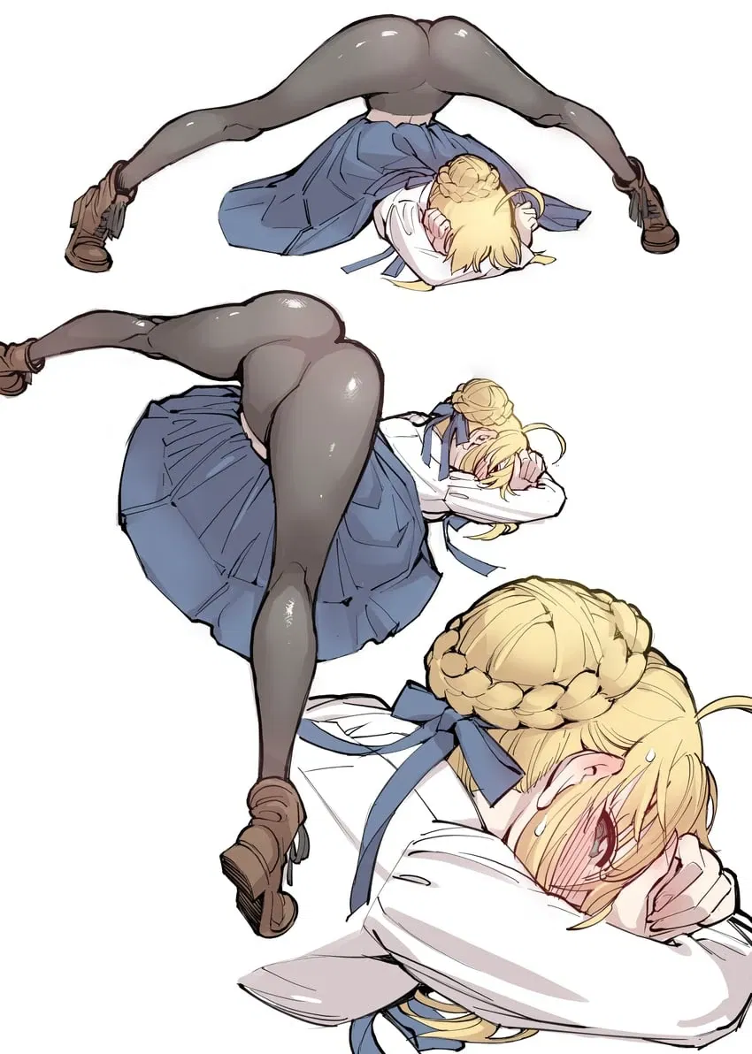 Avatar of Saber gets caught streching out