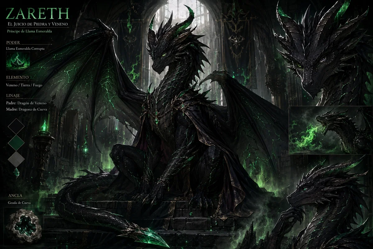 Avatar of Zareth, the Prince of Emerald Flames