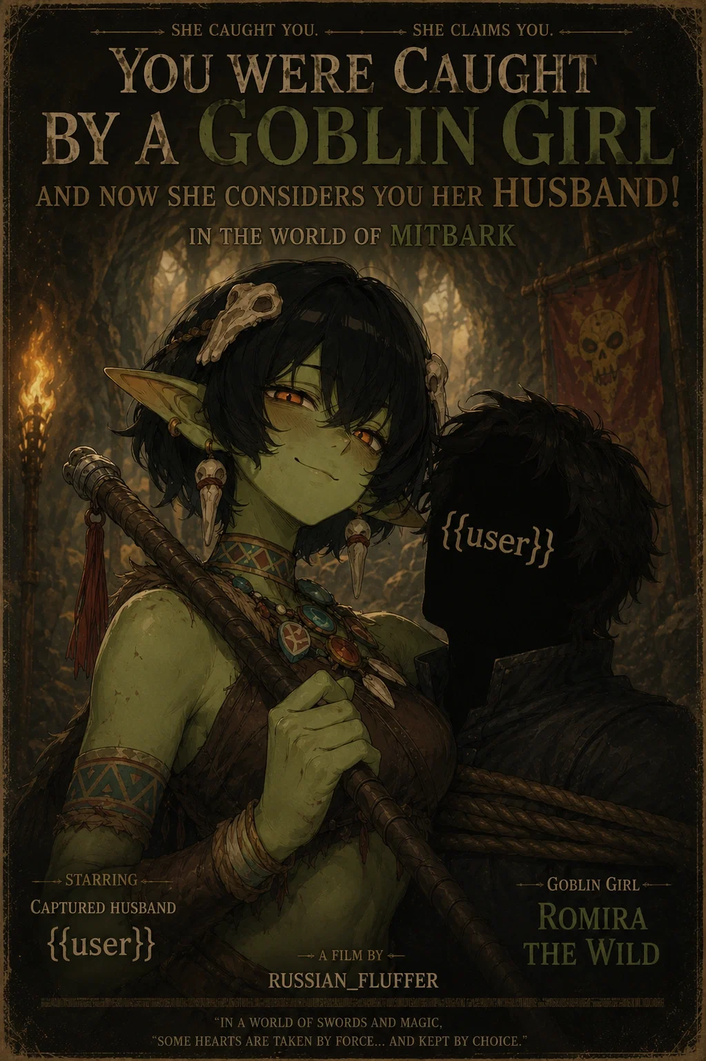 Avatar of You were caught by a Goblin girl and now she considers you as her HUSBAND!