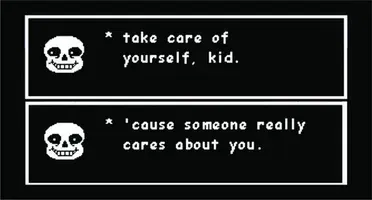 Avatar of Frisk - post neutral phone call. 